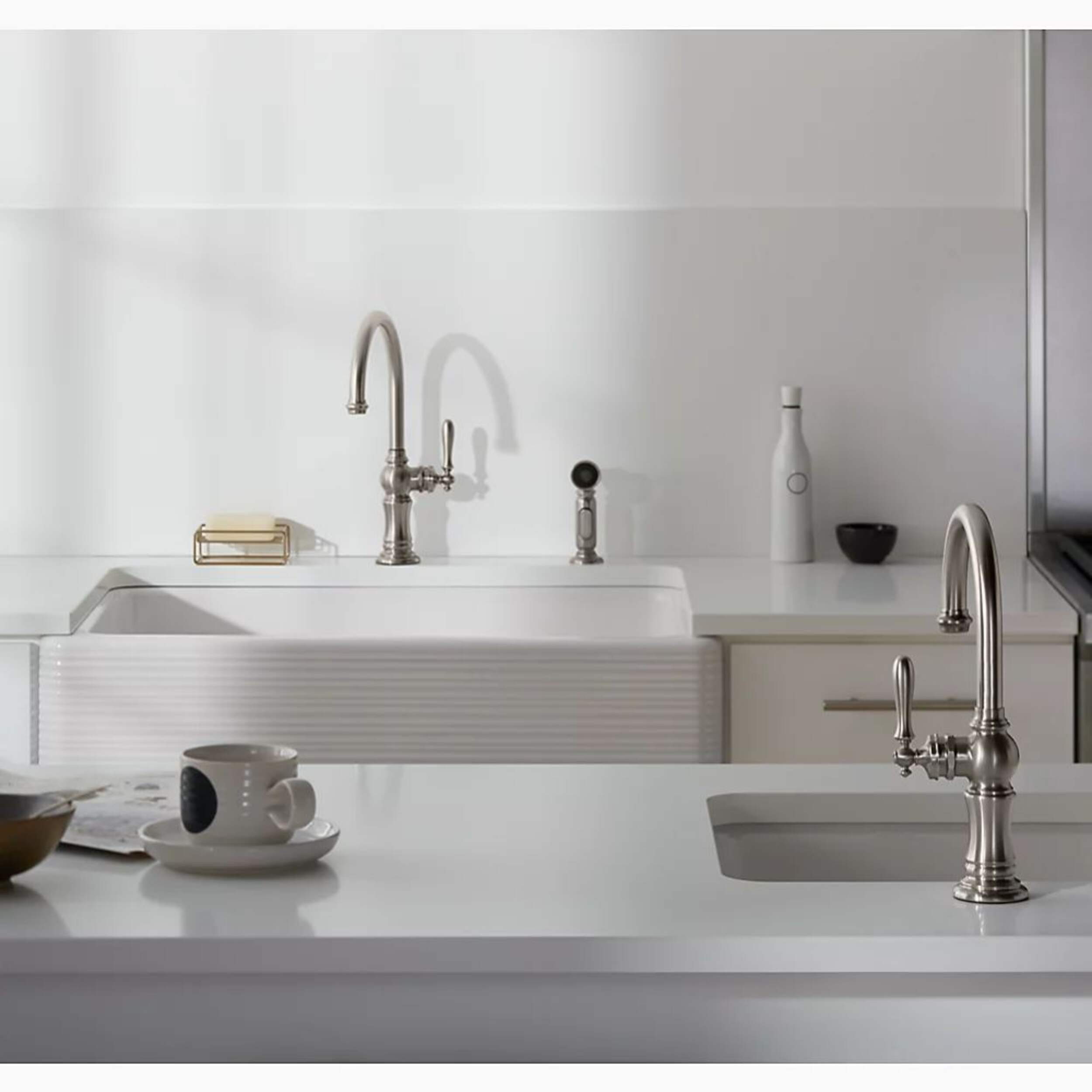 Kohler Artifacts® Double Hole Kitchen Sink Faucet with 1411/16" Swing