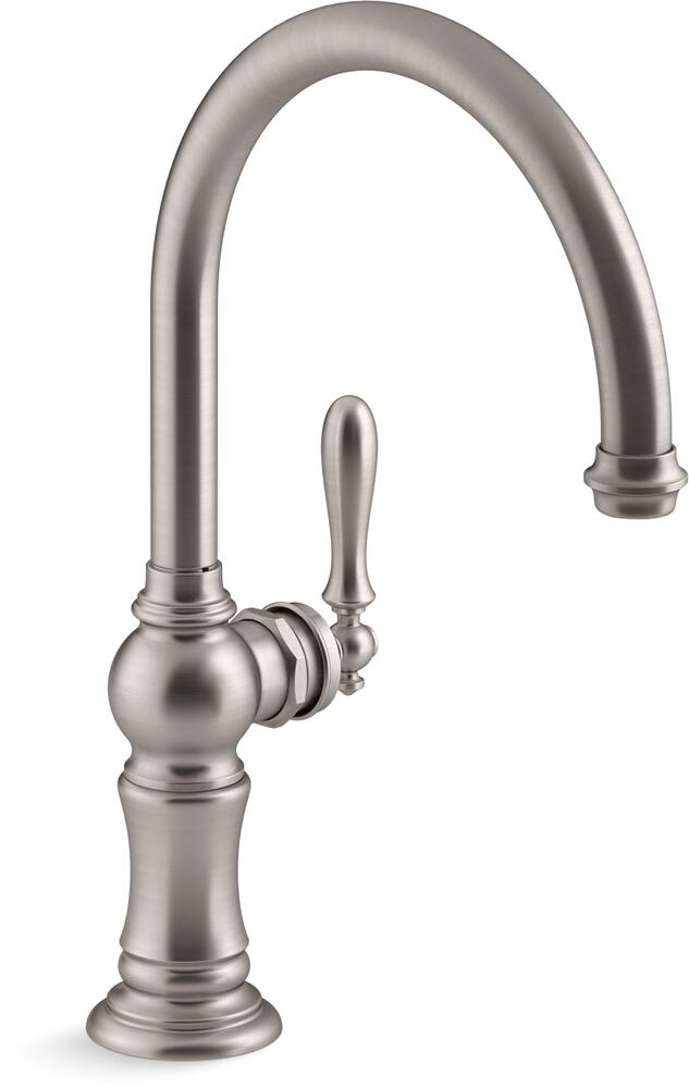 Kohler Artifacts Kitchen Faucet with 14-11/16-in Spout, Polished Nickel ...