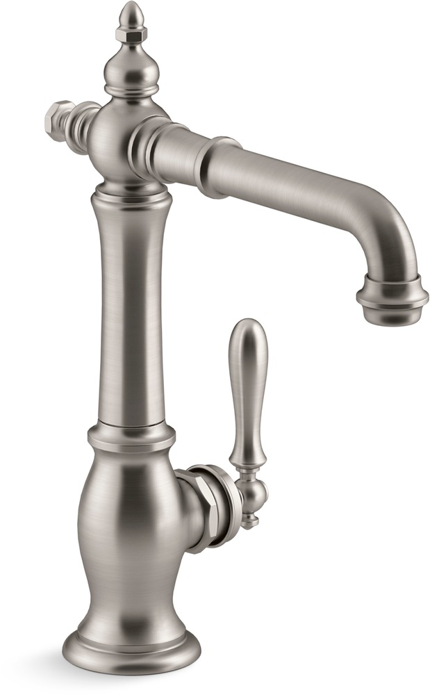 Kohler Artifacts® Bar Sink Faucet, Victorian Spout Design, Vibrant