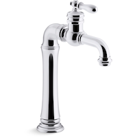 Kohler Artifacts® Gentleman's® Bar Sink Faucet, Polished Chrome Front_Three_Fourths_Angled_Right