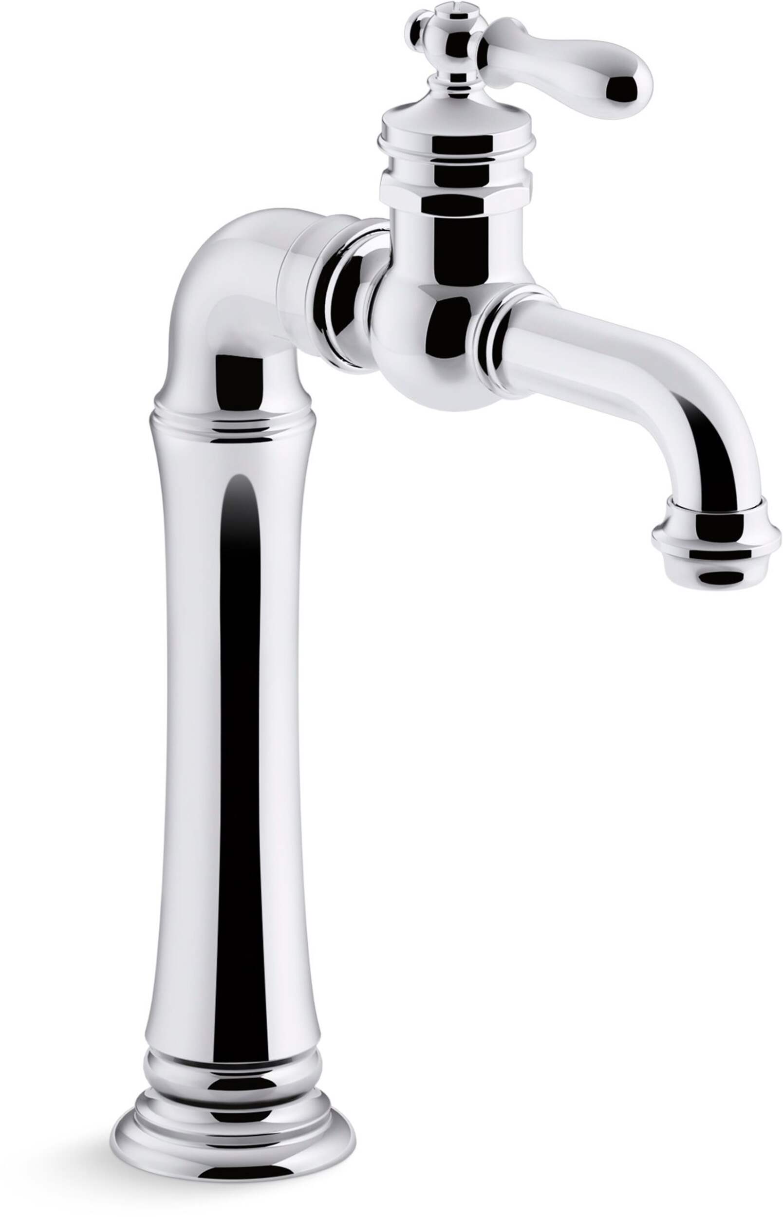 Kohler Artifacts® Gentleman's® Bar Sink Faucet, Polished Chrome Front_Three_Fourths_Angled_Right