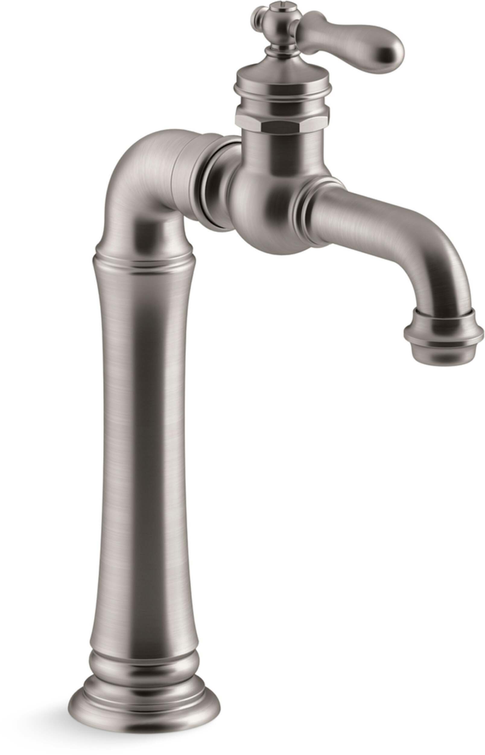 Kohler Artifacts® Gentleman's® Bar Sink Faucet, Vibrant Stainless Front_Three_Fourths_Angled_Right