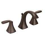Moen Voss Two-Handle Widespread Bathroom Sink Faucet Trim Kit (Valve Required), Oil Rubbed Bronze Front_Three_Fourths_Angled_Right