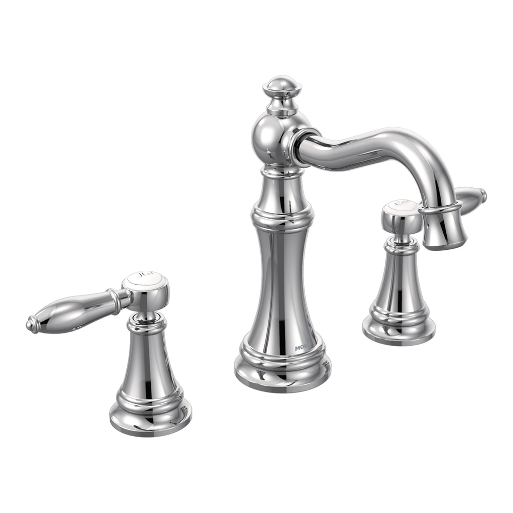 Moen Weymouth 2Handle Bathroom Faucet Trim Kit, Valve Required, Chrome