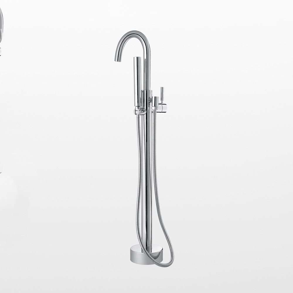 OVE Athena Freestanding Bathtub Faucet, CSA Approved, Chrome Canadian