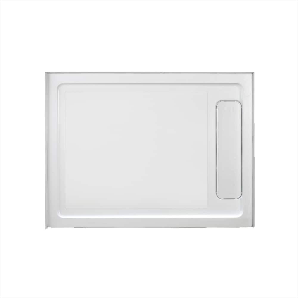 OVE Erika Shower Pan Base with Rectangle Dish, White, 48 x 32 x 2.8-in ...