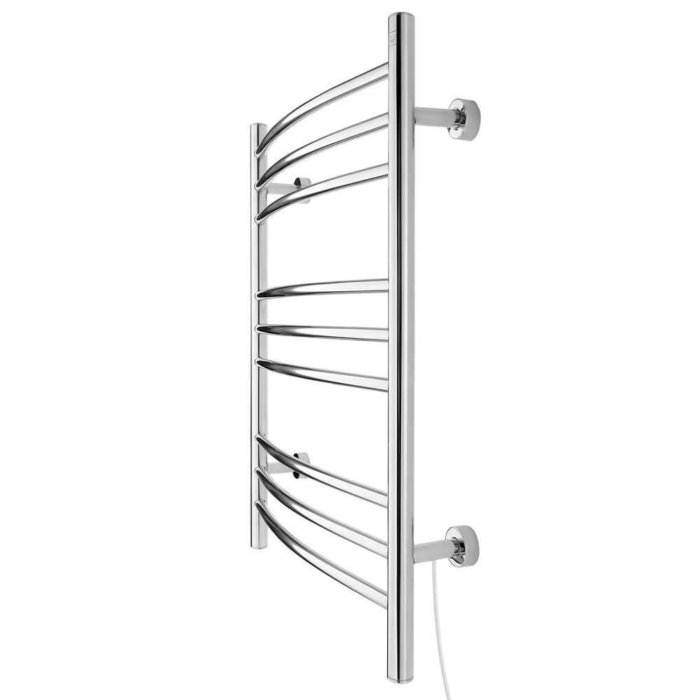 WarmlyYours Riviera Electric Towel Warmer, Polished Stainlesss Steel, 9
