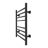 WarmlyYours Sierra Electric Towel Warmer, Black, 8-Bars Front_Three_Fourths_Angled_Left