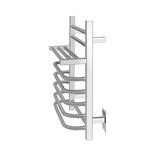 WarmlyYours Maui Electric Towel Warmer, Polished, 7-Bars Front_Three_Fourths_Angled_Left