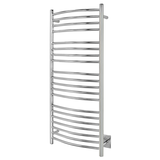 WarmlyYours Bellagio Towel Warmer, Polished, 20-Bars Front_Three_Fourths_Angled_Left