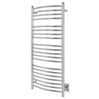WarmlyYours Bellagio Towel Warmer, Polished, 20-Bars Front_Three_Fourths_Angled_Left