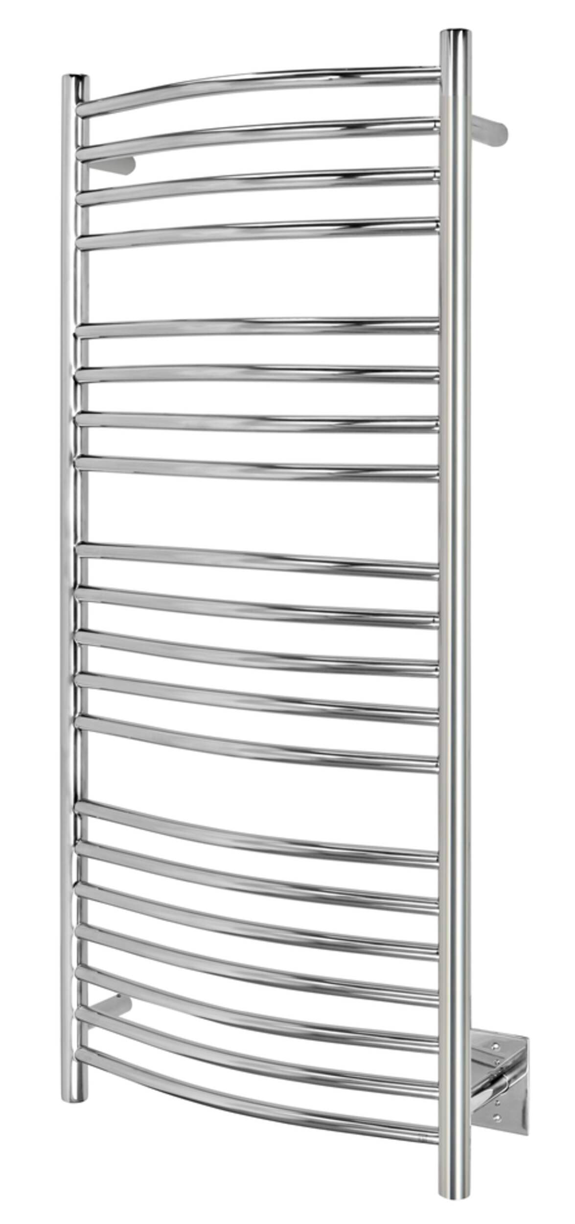 WarmlyYours Bellagio Towel Warmer, Polished, 20-Bars Front_Three_Fourths_Angled_Left