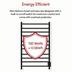 WarmlyYours Malta Electric Towel Warmer, Black, 11-Bars Front_Flat