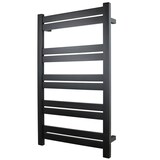 WarmlyYours Grande Towel Warmer, Black, 10-Bars Front_Three_Fourths_Angled_Left