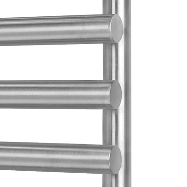 WarmlyYours Rome Electric Towel Warmer, Brushed Stainless Steel, 10