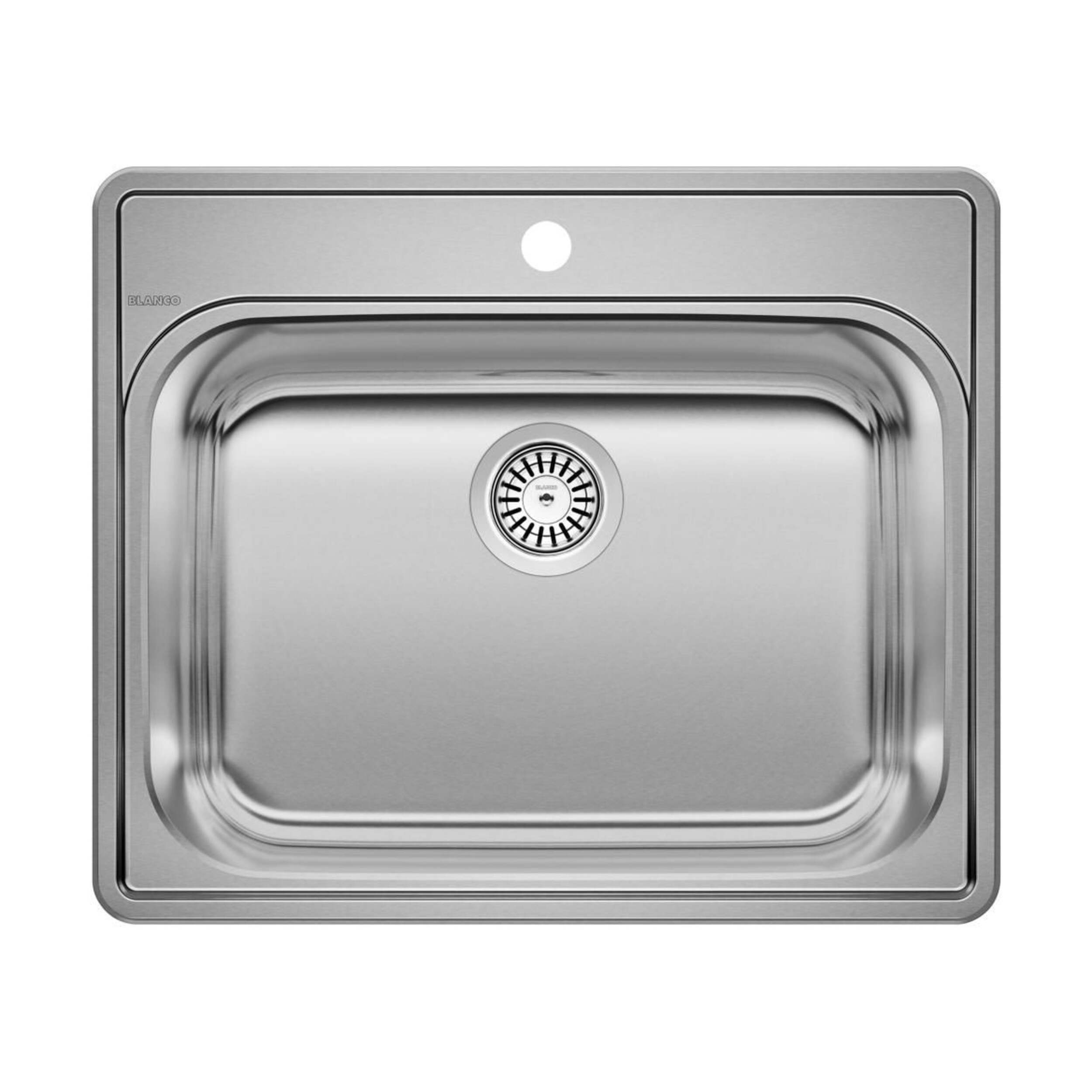 Blanco Essential 25-in Single Bowl Drop-In Stainless Steel Laundry Sink, 1-Hole Overhead_Flat