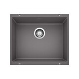 Évier de cuisine sous comptoir à cuve simple Blanco Precis SILGRANIT, 21 po, cintre Overhead_Flat