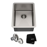 Évier de bar sous comptoir pour cuisine KRAUS Standart PRO, un bol, calibre 16, acier inoxydable, 14 po Composite_or_Mixed