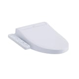 Siège de toilette bidet électronique TOTO WASHLET C2, avec nettoyage de buse EWATER+ et PREMIST, allongé, blanc coton Front_Angled_Right