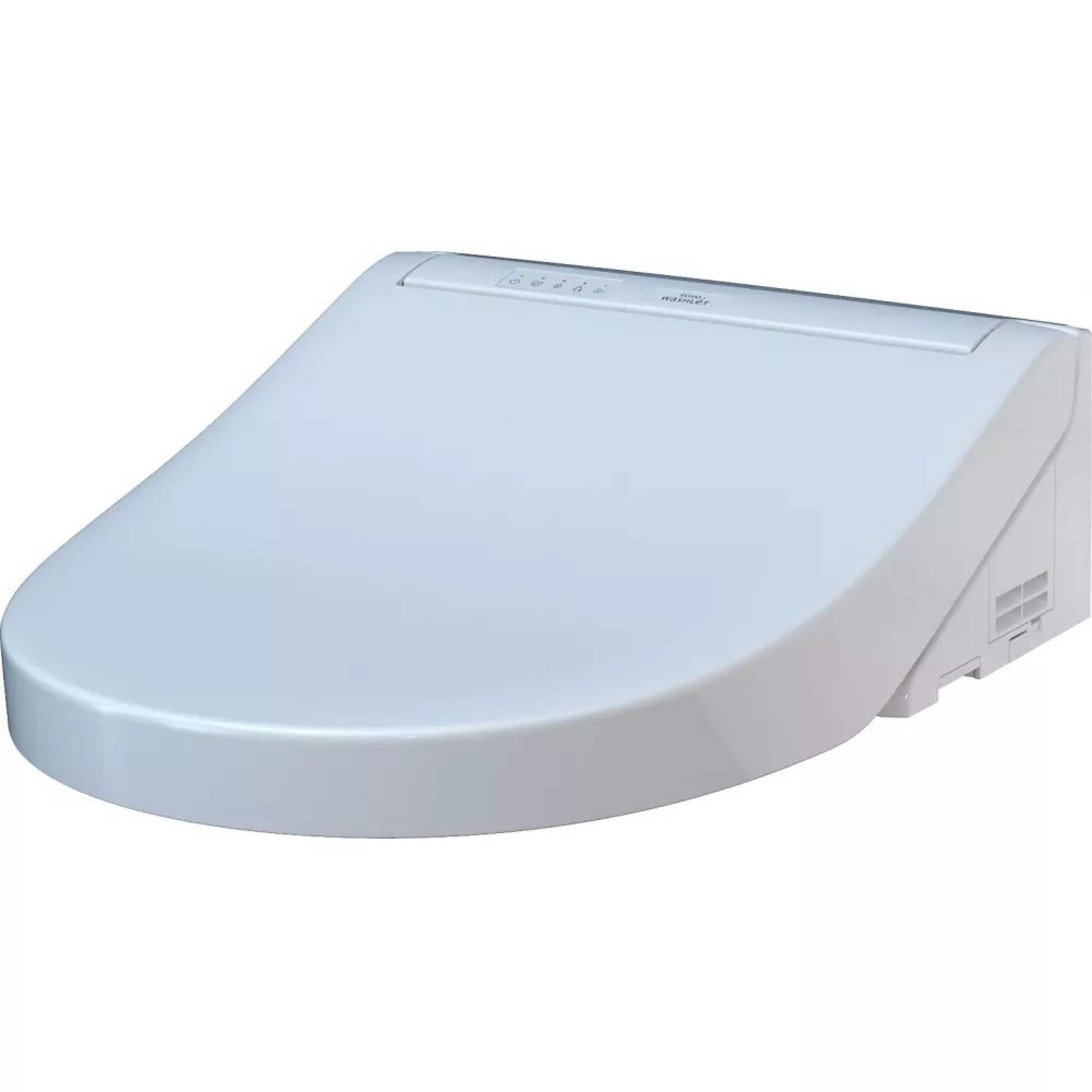 Siège de toilette bidet électronique TOTO WASHLET C5 avec nettoyage de buse EWATER+ et PREMIST, rond, blanc coton Front_Angled_Left