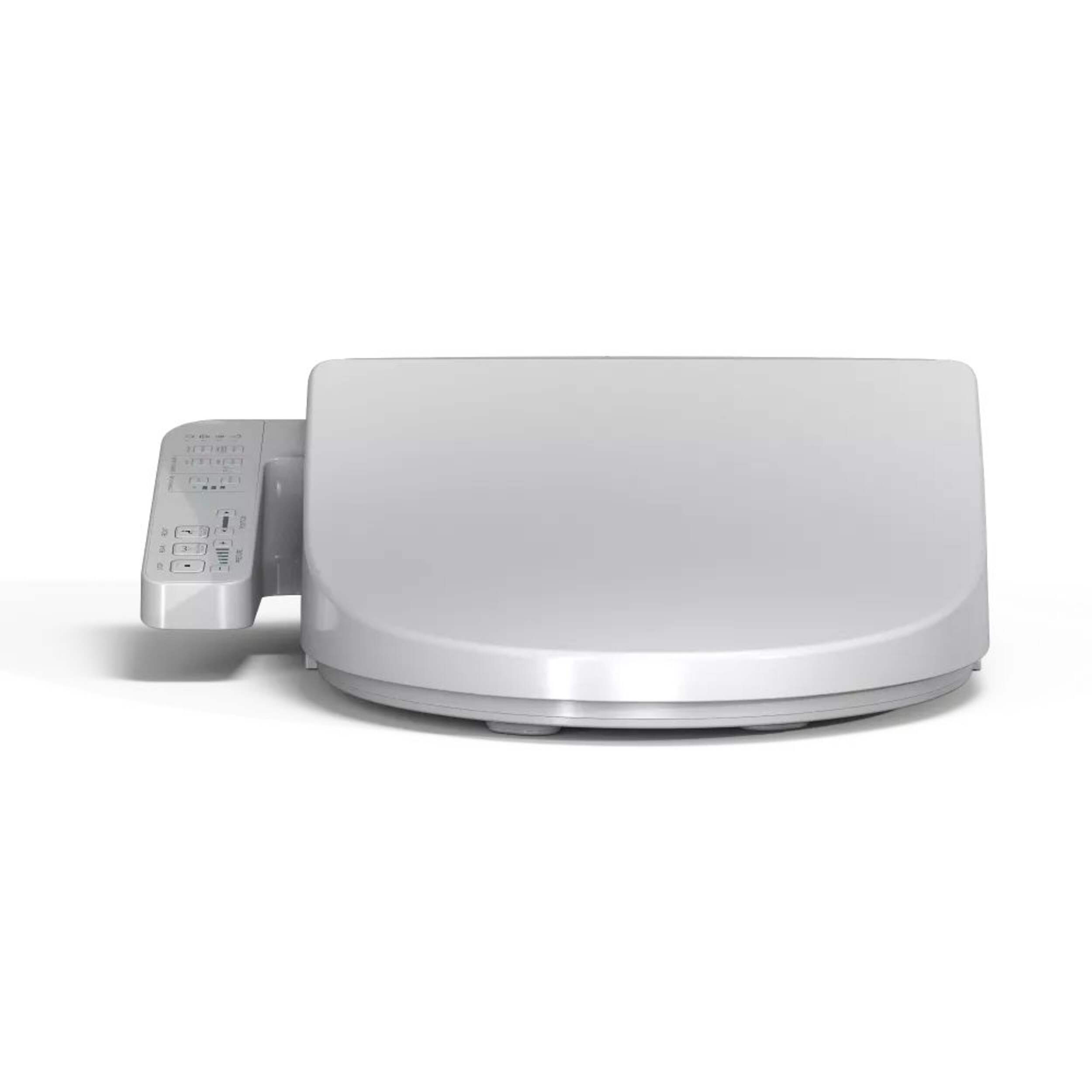 Siège de toilette bidet électronique avec siège chauffant et couvercle à fermeture lente SoftClose TOTO WASHLET A2, allongé, blanc coton Front_Elevated