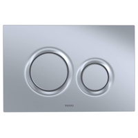 TOTO® Dual Flush Round Push Button Plate for Select DuoFit In-Wall Tank Unit, White Matte