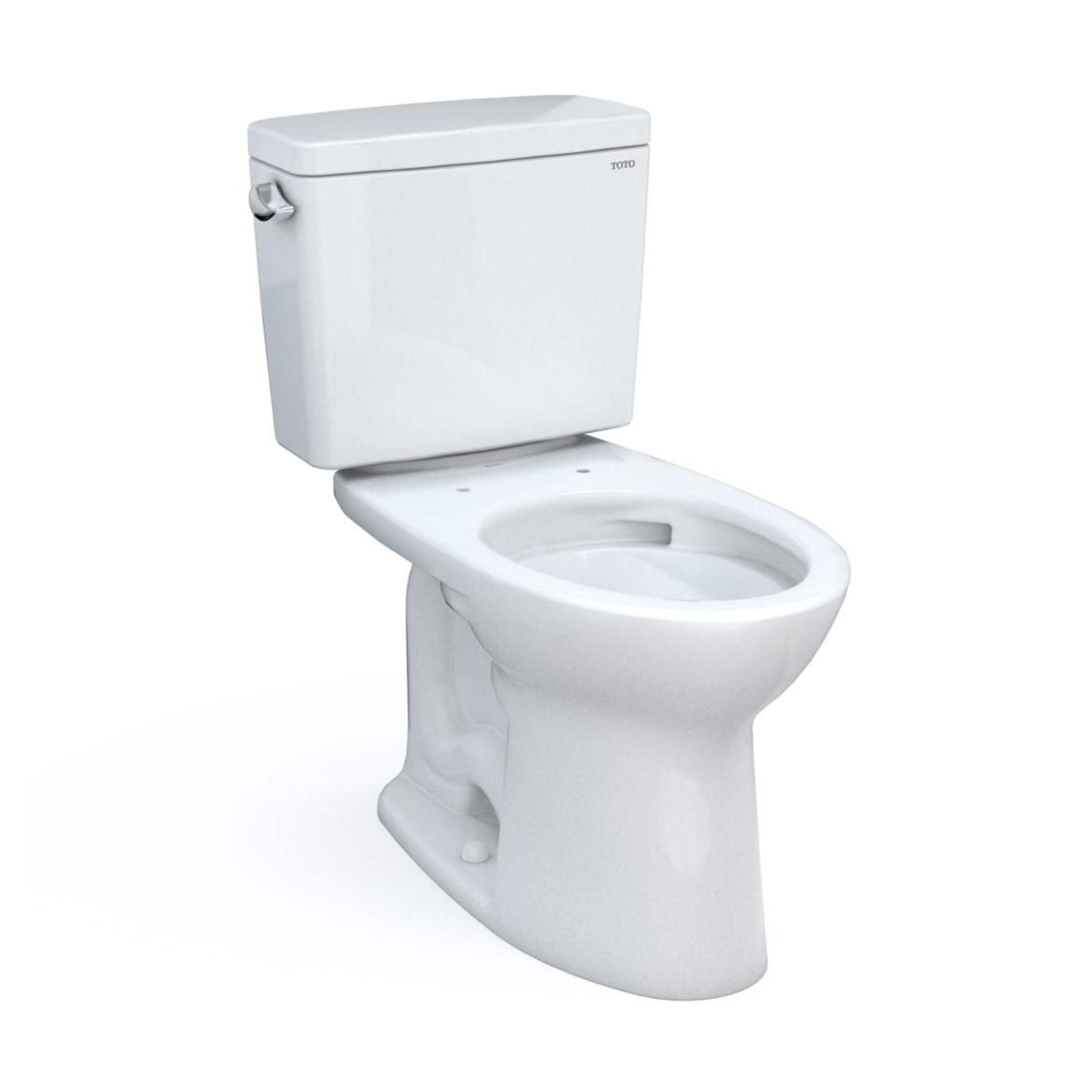 Toilette allongée TOTO Drake Tornado de 1,6 gal/c avec CEFIONTECT, blanc coton Front_Three_Fourths_Angled_Right