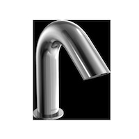 Robinet de lavabo pour salle de bain TOTO sans contact à alimentation c.a. de 0,5 gal/min, débit sur demande de 10 secondes, chrome poli Front_Three_Fourths_Angled_Right