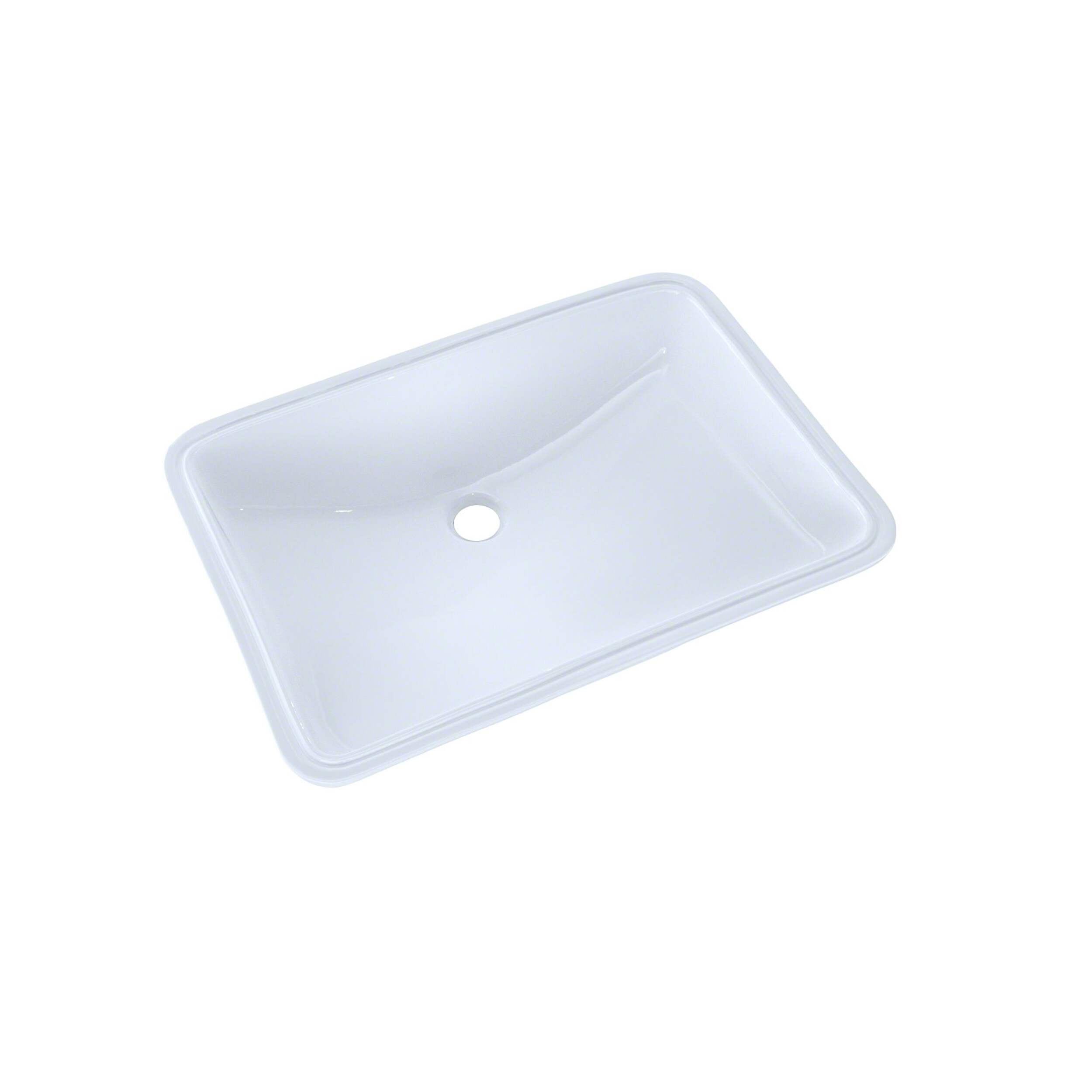 Toto Rectangular Vessel Cotton Cefiontect Undercounter Sink/Lavatory Overhead_Plunge