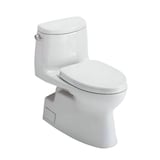 Toilette 1 pièce Toto Carlyle II, Tornado Flush, blanc Front_Angled_Right