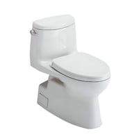 Toto Carlyle II One-Piece Toilet, Tornado Flush, White Front_Angled_Right