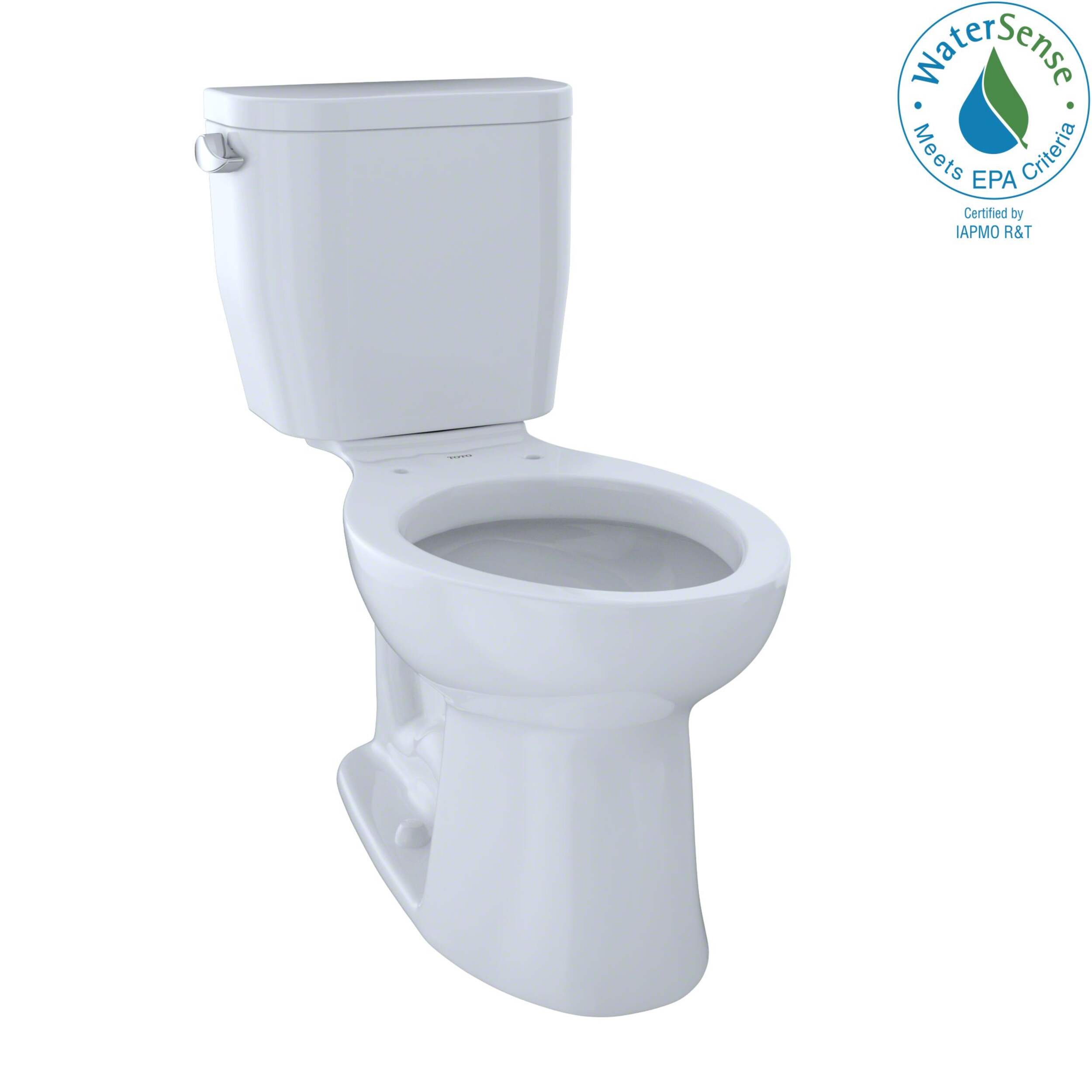 Toto Entrada 1.28-GPF Two-Piece Toilet with Elongated Front Front_Angled_Right