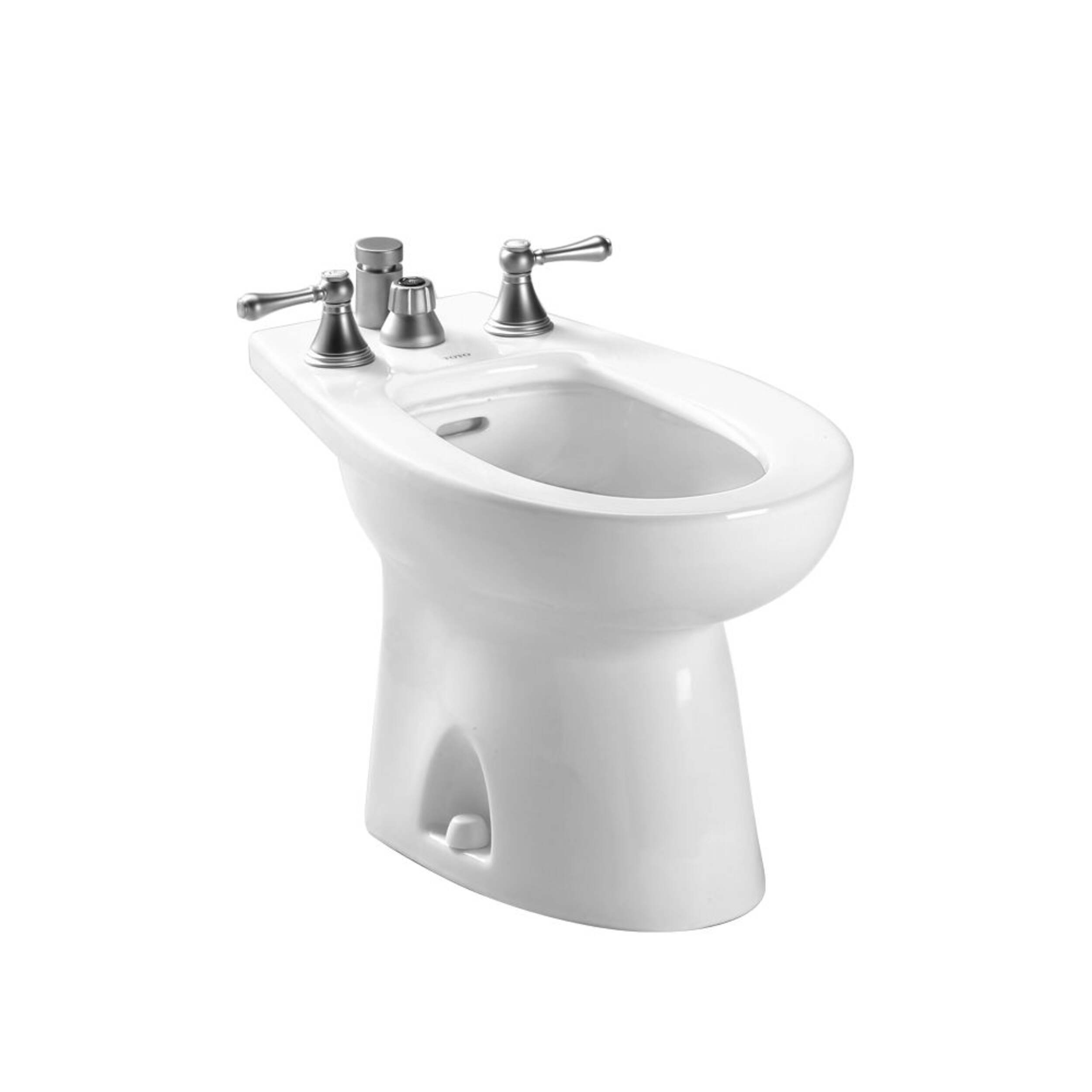 Bidet vertical à jet Toto Piedmont, coton Front_Angled_Right
