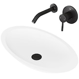 VIGO Wisteria Bathroom Sink Set WH with Olus WM Faucet MB Front_Angled_Left