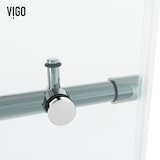 VIGO Elan Hart Clear Tub Door, 60-in x 66-in CloseUp