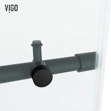 VIGO Elan Hart Clear Tub Door, 60-in x 66-in CloseUp