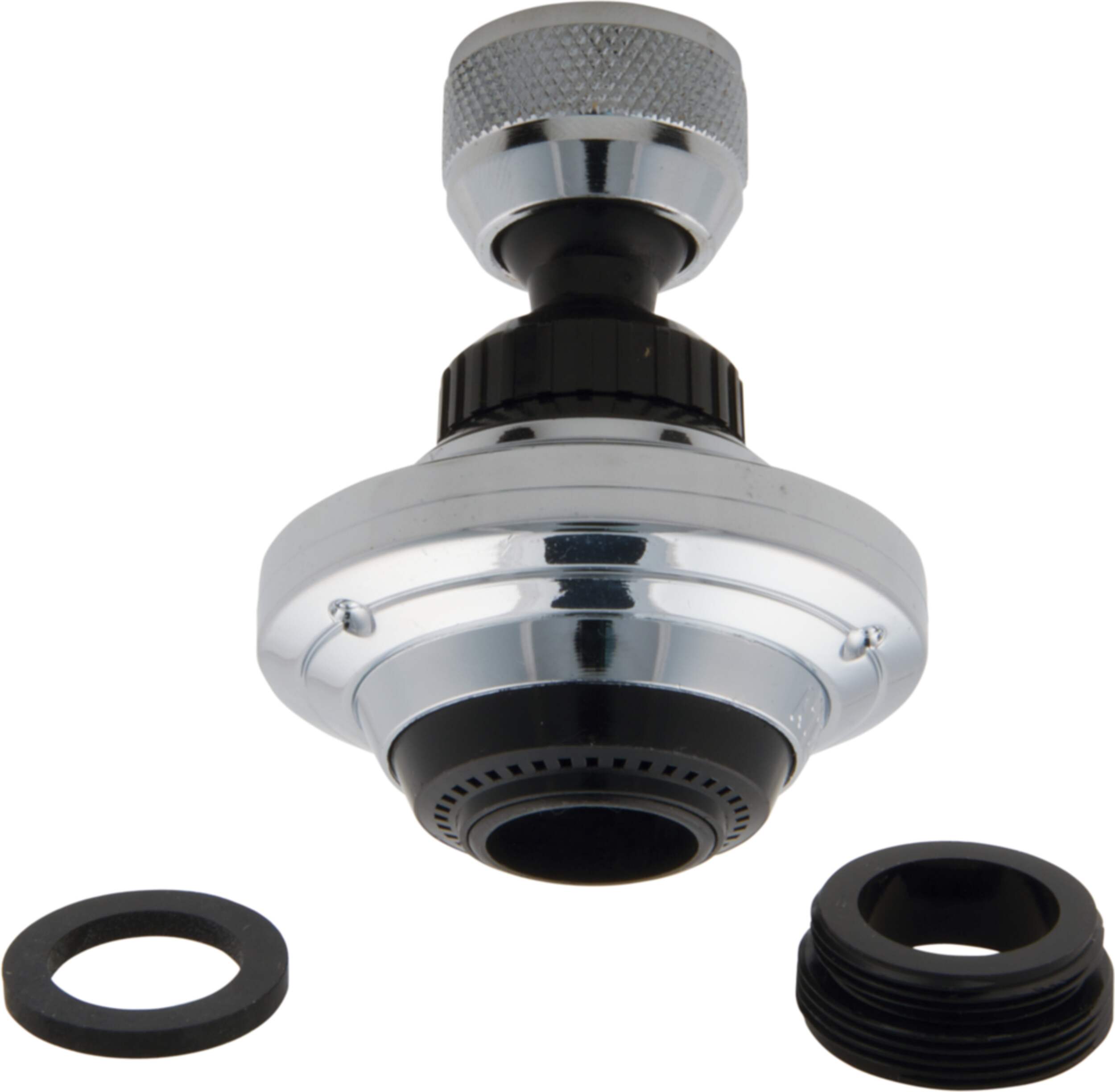 Brise-jet aérateur pivotant double PlumbShop, de luxe, noir Composite_or_Mixed