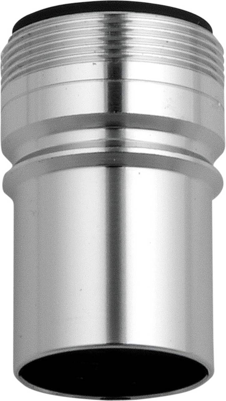 Adaptateur de robinet-tuyau à double filetage PlumbShop, chromé
