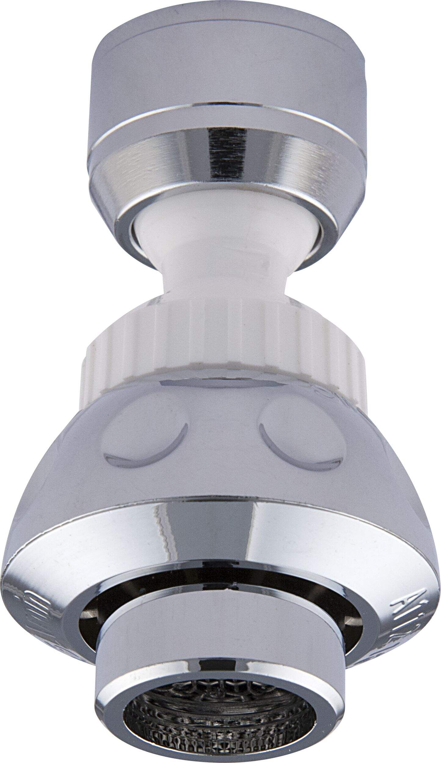 PlumbShop Bathroom Faucet Double-Swivel Aerator, White Bottom_Plunge