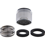 Brise-jet aérateur de robinet de salle de bains standard PlumbShop Water-Saver, 7,7 L/minute, chromé Composite_or_Mixed