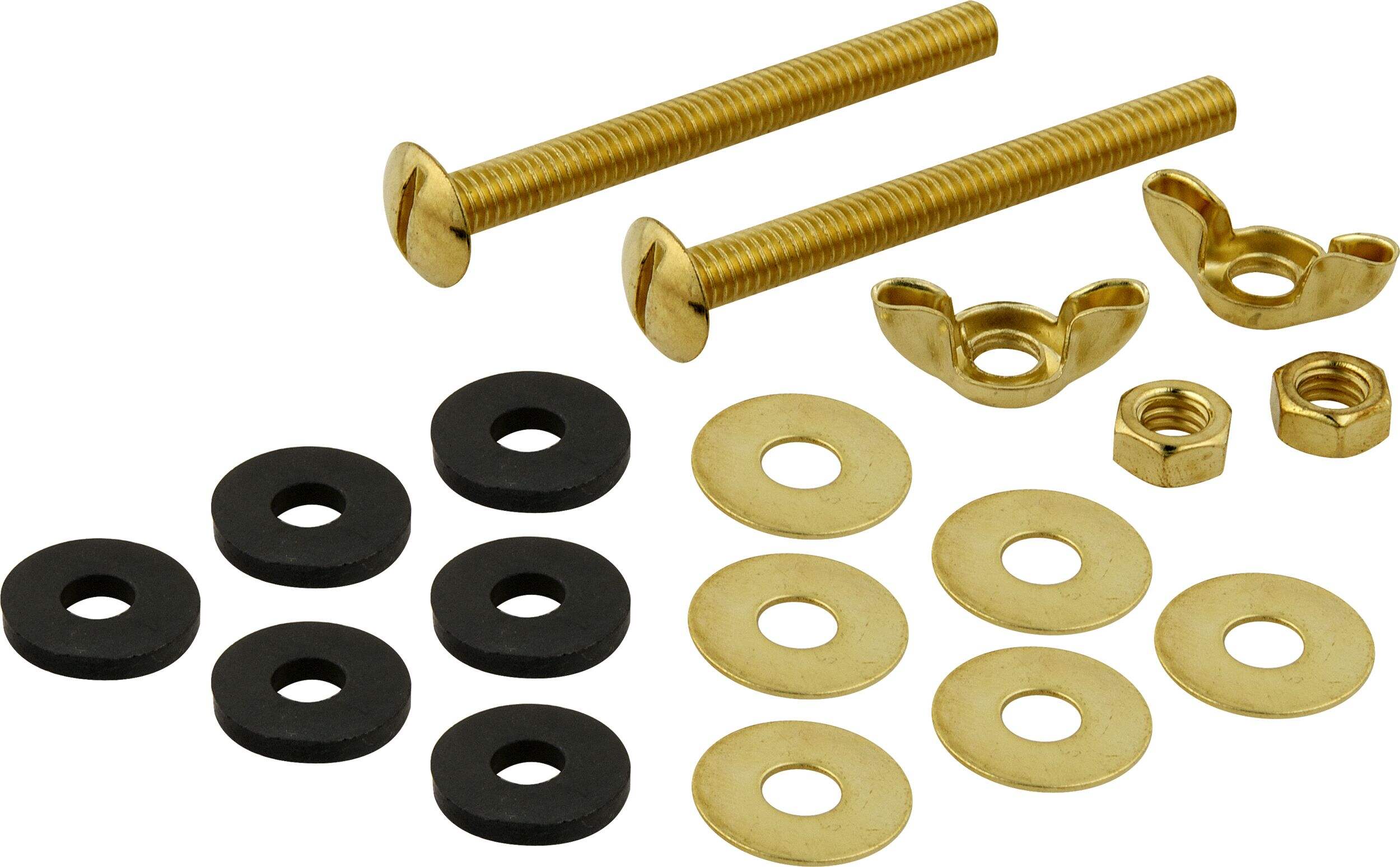PlumbShop Universal Toilet Tank to Bowl Bolt Kit, Plated Steel, 18-pc Composite_or_Mixed