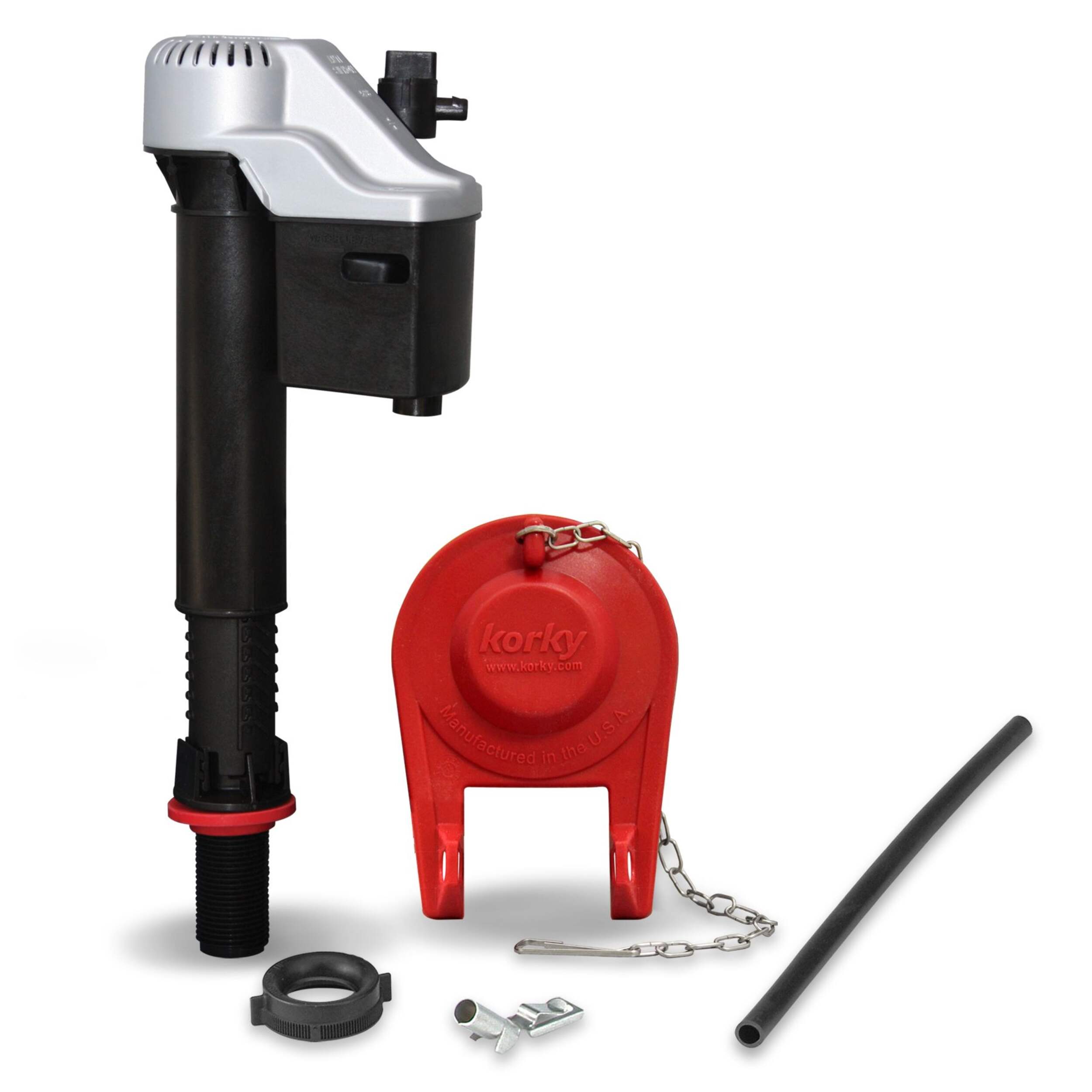 Korky QuietFILL Platinum Fill Valve and Toilet Flapper Kit, 2-in Composite_or_Mixed
