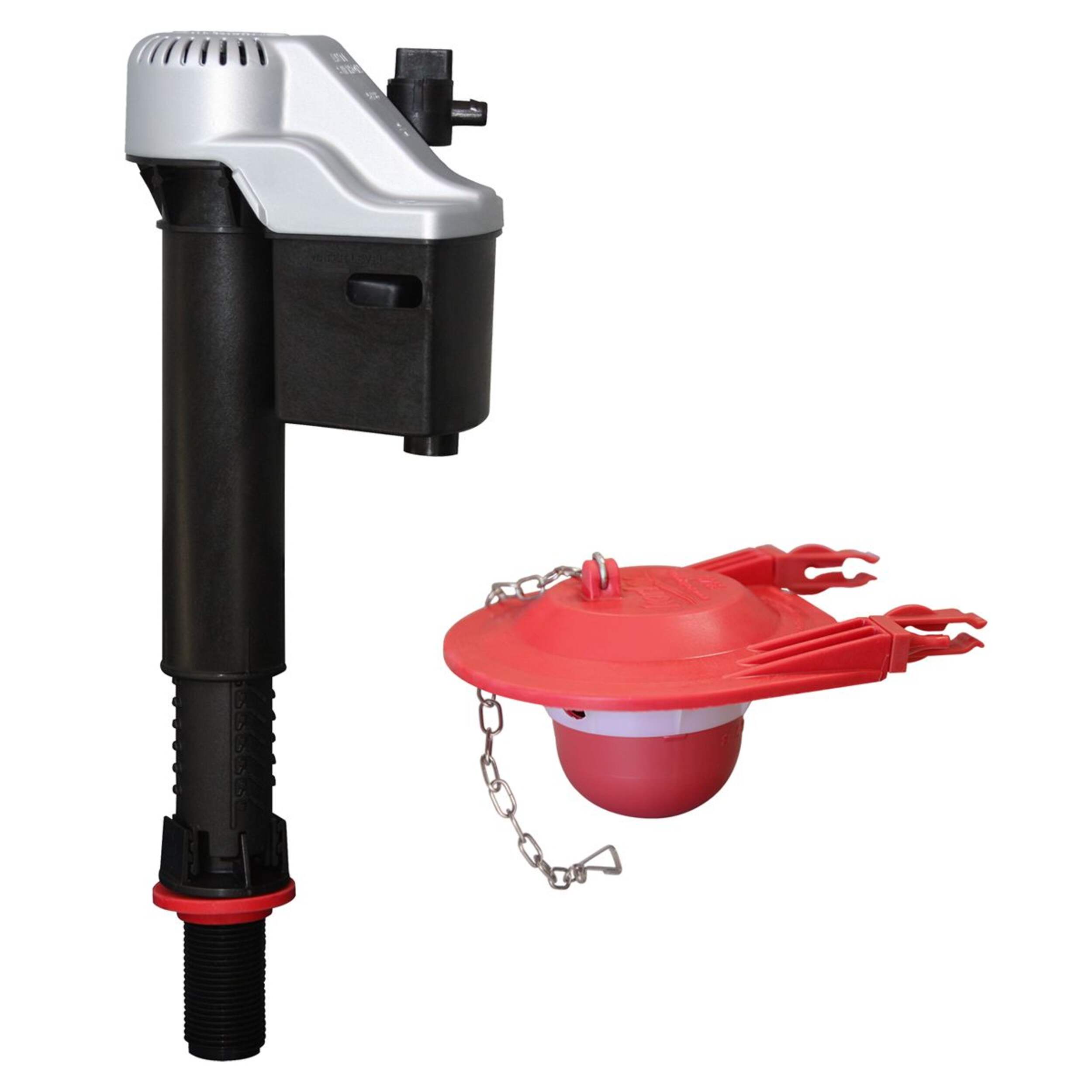 Korky QuietFILL Platinum Fill Valve & Universal Toilet Flapper, 3-in Composite_or_Mixed