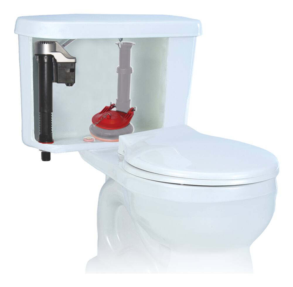 Korky QuietFILL Platinum Fill Valve & Universal Toilet Flapper, 3-in ...