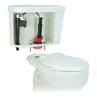 Korky QuietFILL Platinum Complete Toilet Repair Kit, 2-in Front_Three_Fourths_Angled_Right