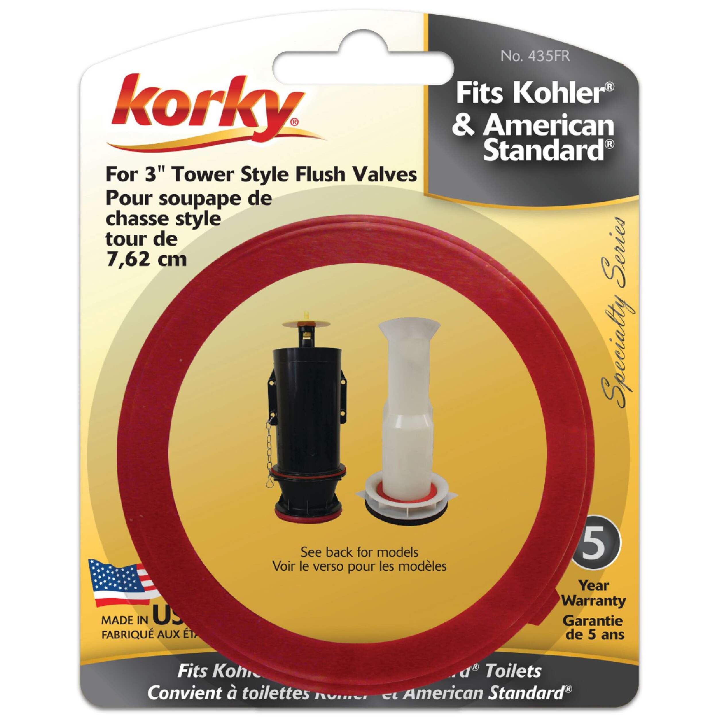 Korky Universal Toilet Replacement Valve Seal Kit, 3in Canadian Tire