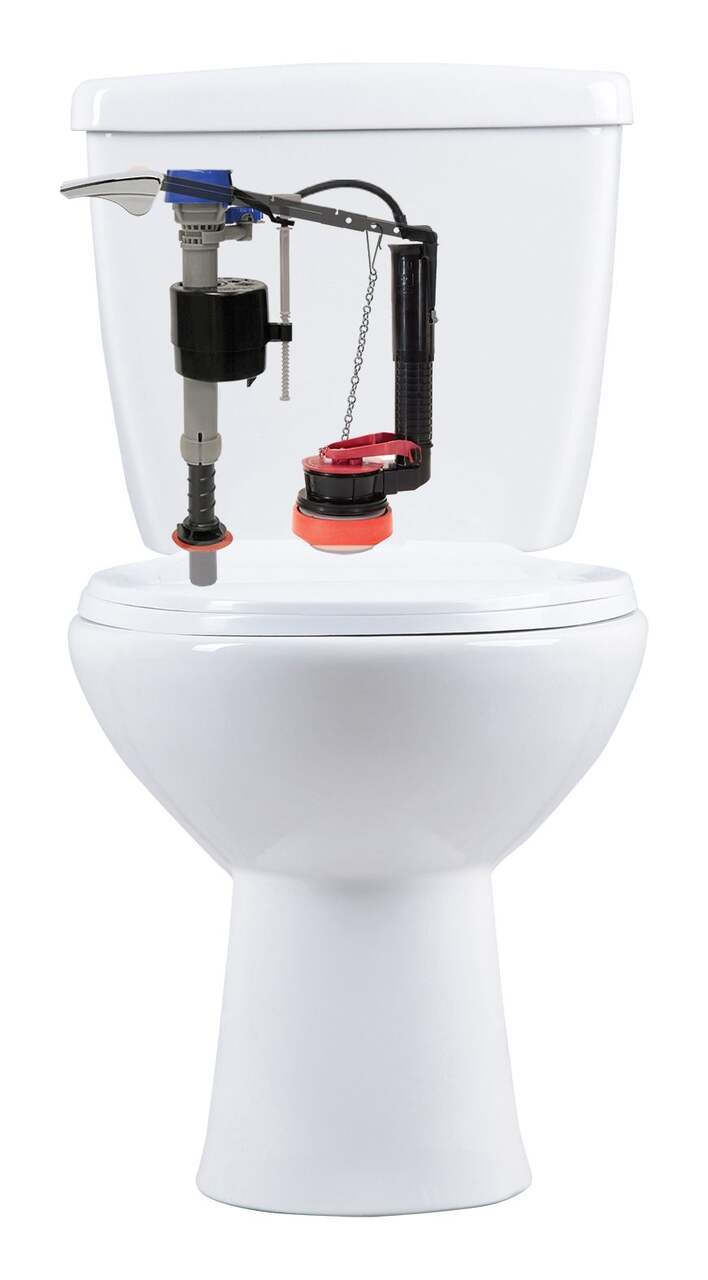 FLUIDMASTER 400AKRP10 Universal, All in One, Complete Toilet Tank Repair  Kit for 2-Inch Flush Valve Toilets