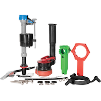 Trousse de réparation de toilette Fluidmaster Everything avec outils pour toilettes de 2 po Composite_or_Mixed