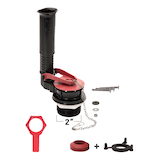 Fluidmaster Universal Adjustable Toilet Flush Valve Kit with Toilet Flapper, 2-in Composite_or_Mixed