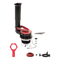 Trousse de valve de chasse d'eau universelle réglable pour toilettes Fluidmaster avec clapet de toilettes, 2 po